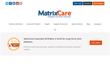 Tablet Screenshot of matrixcare.com
